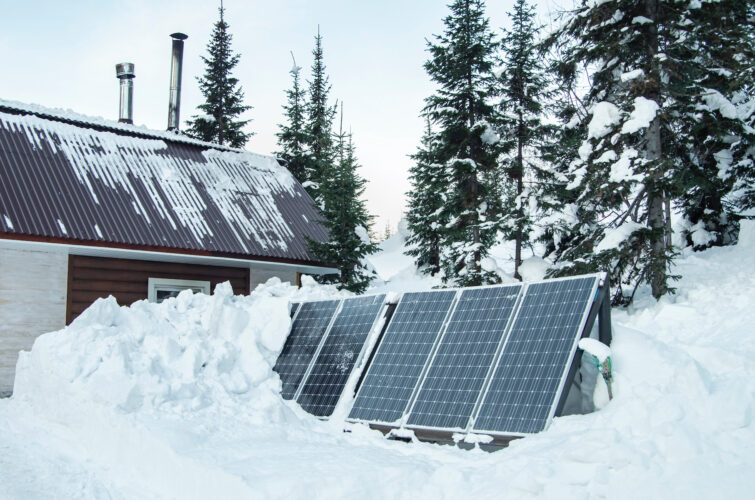 Solar Panel Snow Removal