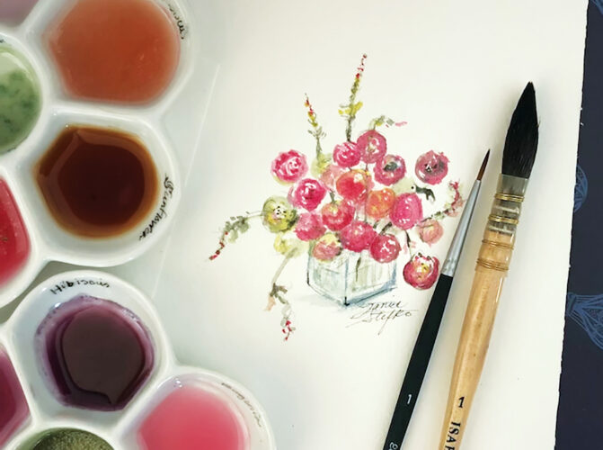 How to Make Watercolor Paint from Flowers